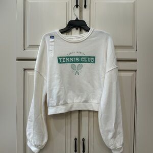 Santa Monica Tennis Club Women's White Sweatshirt